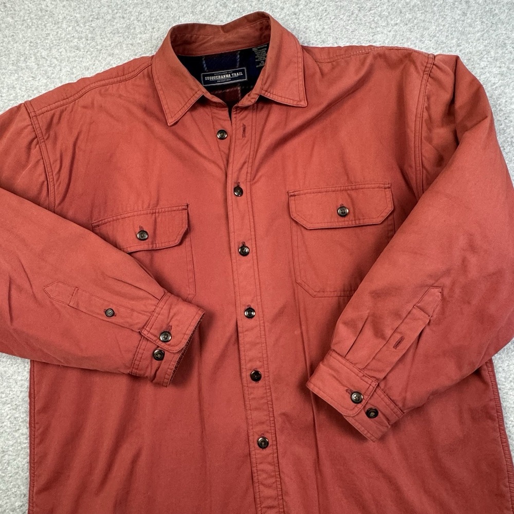 Susquehanna Trail‎ Outfitters Fleece Lined Chore Field Coat XL Burnt Orange Work